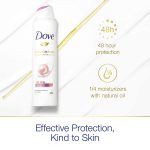 Dove Dry Spray Antiperspirant Deodorant for Women, Beauty Finish, 48 Hour Protection, Soft And Comfortable Underarms, Rose, 3.8 Oz, Pack of 3 - Image 5